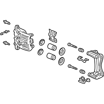 Acura 45018-SL0-Z00 Caliper Sub-Assembly, Right Front