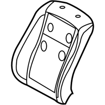 BMW 52-10-7-018-833 Backrest Upholstery