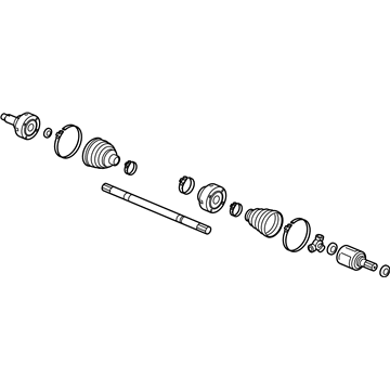 Honda 44305-TF0-N20 Driveshaft Assembly, Passenger Side
