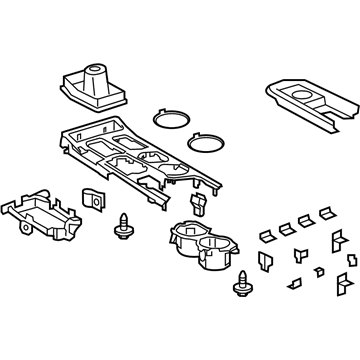 Lexus 58804-24170-C0 Panel Sub-Assembly, Console