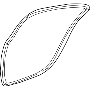 Mopar TE69RK5AG WEATHERSTRIP-Rear Door