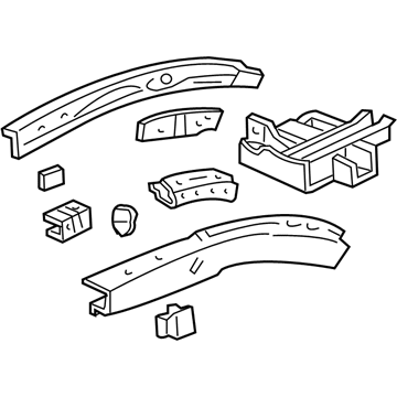 Honda 60910-SJC-A01ZZ Frame, L. FR. Side