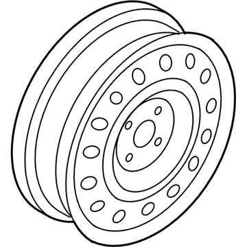 GM 95905458 Wheel, Steel