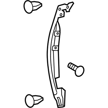 Lexus 67865-50020 Weatherstrip, Front Door, No.3 RH
