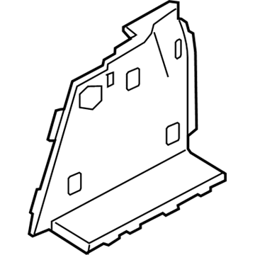 BMW 51-47-7-222-221 Trunk Trim, Left
