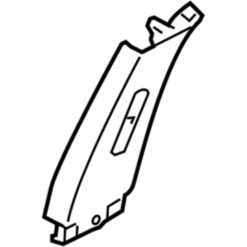 Nissan 76914-JM01A Garnish-Center Pillar, Upper LH