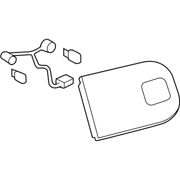 GM 25754856 Back Up Lamp Assembly