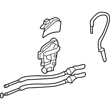 Hyundai 81420-2W000 Latch Assembly-Rear Door, RH