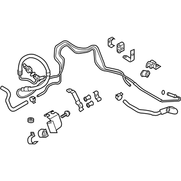 Infiniti 49710-1CA0B Power Steering Hose & Tube Set