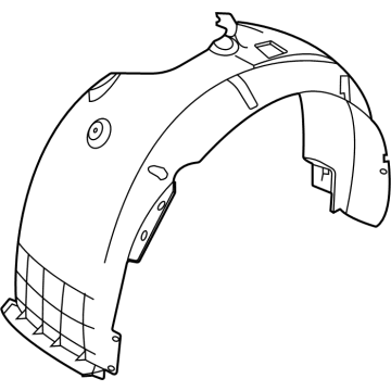 Hyundai 86812-AB000 Guard Assembly-Front Wheel, RH