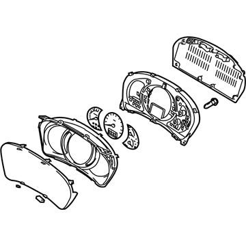 Hyundai 94011-2E220 Cluster Assembly-Instrument(Mph)