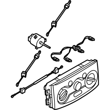 GM 96539551 Heater & Air Conditioner Programmer Blower Switch Assembly