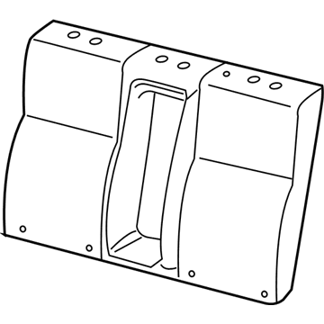 Acura 82121-TX6-A11ZA Cover, Rear Seat-Back Trim (Sandstorm)