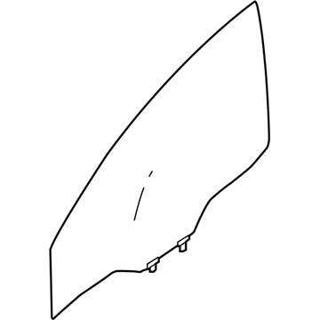 Nissan 80301-9AM0A Glass Assy-Front Door Window, LH