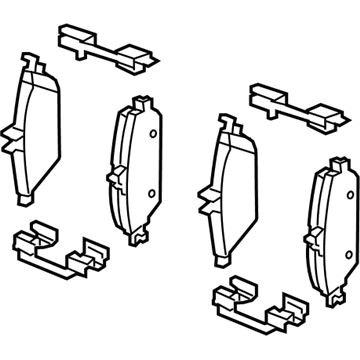 Infiniti 41060-5DA0A Front Disc Brake Pad Kit