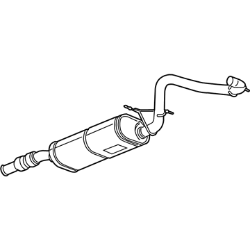 GM 25940555 Exhaust Muffler Assembly (W/ Exhaust Pipe)