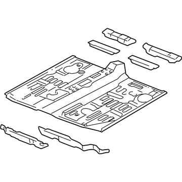 Acura 04692-SL0-A00ZZ Panel Set, Front Floor