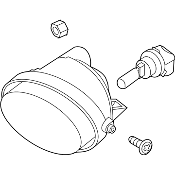 Nissan 26155-ZQ00A Lamp Assembly-Fog, LH