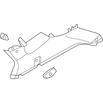 Hyundai 85850-2S101-9P Trim Assembly-Rear Pillar LH