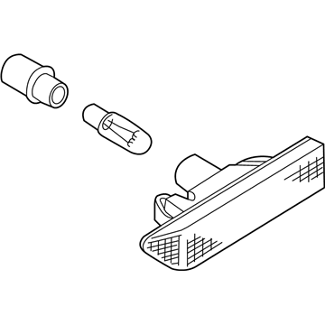 BMW 63-13-7-164-490 Additional Turn Indicator Lamp, Right