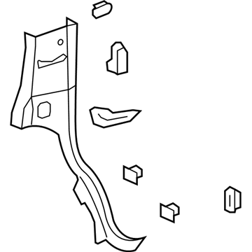 GM 22762404 Molding Asm-Body Lock Pillar Garnish *Light Opel Gray
