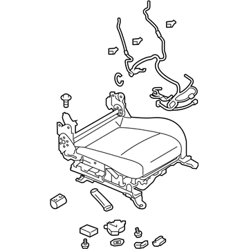 Infiniti 87300-1MC4A Cushion Assy-Front Seat