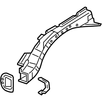 Acura 04684-TV9-A00ZZ Extension Set, Left Front Wheelhouse