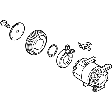 Kia 977013X101RU Reman Compressor Assembly