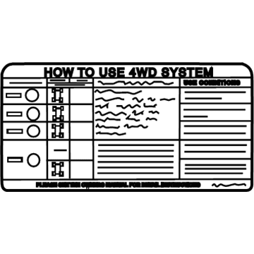 Nissan 99075-8S722 Label Transfer Control