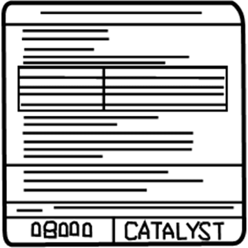 Nissan 14805-ZR00E Emission Label