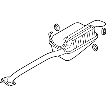 Hyundai 28700-25720 Tail With Muffler Pipe