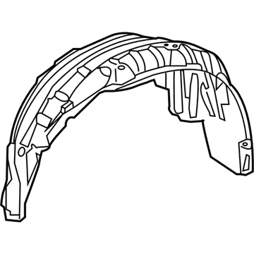 Lexus 65638-0E010 Liner, Rear Wheel House, LH