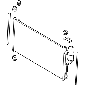 Nissan 92100-5Z000 Condenser & Liquid Tank Assy