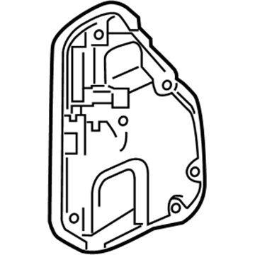 Honda 72861-THR-A01 Seal, L. Slide Door Hole (A)