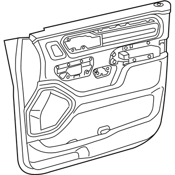 Mopar 6SL321A8AA Panel-Front Door Trim