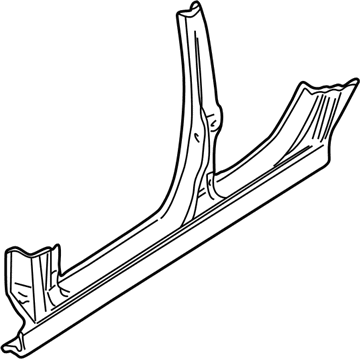 BMW 41-00-8-205-621 Column B With Left Rocker Panel
