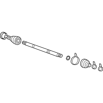 Hyundai 49507-38G00 Joint & Shaft Kit-Front Axle W