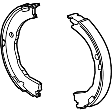 GM 92234842 Park Brake Shoes