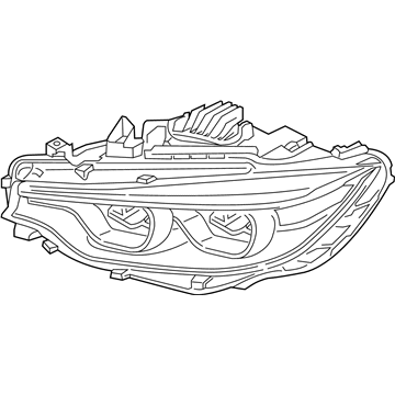 BMW 63-11-7-478-160 Right Led Headlight