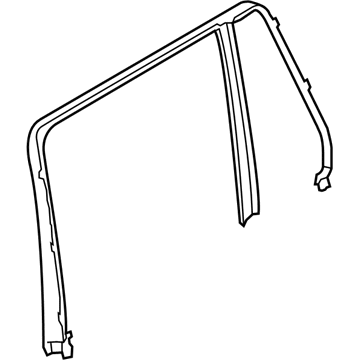 BMW 51-35-3-448-837 Cover, Window Frame, Door Rear Left