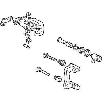 Honda 06432-S84-505RM Caliper Sub-Assembly, Right Rear (Reman)