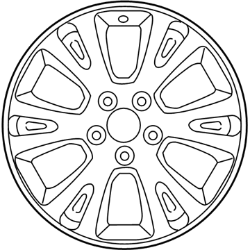 Toyota 42611-07031 Wheel, Alloy