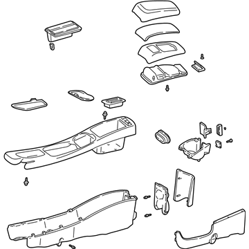 Ford 3F1Z-54045A36-EAA Console Assembly