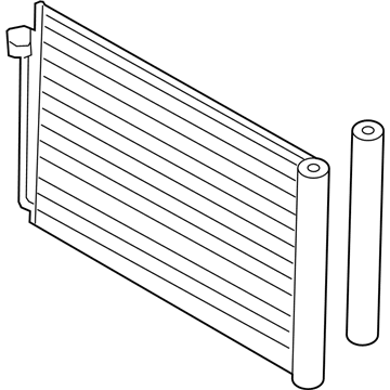 BMW 64-53-9-364-255 Condenser Air Conditioning With Drier