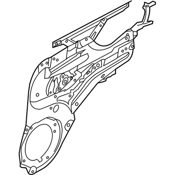 Kia 834022K001 Regulator Assembly-Rear Door