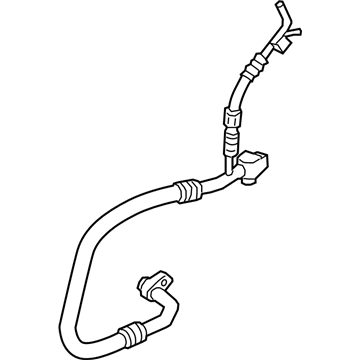 BMW 64-53-9-321-600 Suction Pipe Evaporator-Compressor