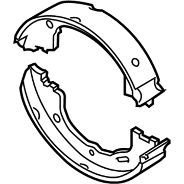 Ford 6W1Z-2N712-A Park Brake Shoes