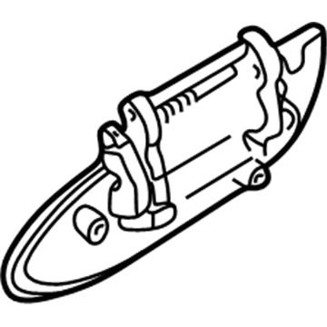Infiniti 82607-3Y174 Handle Assembly-Rear Door Outside, LH