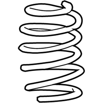 Honda 51406-T0B-A51 Spring, Left Front