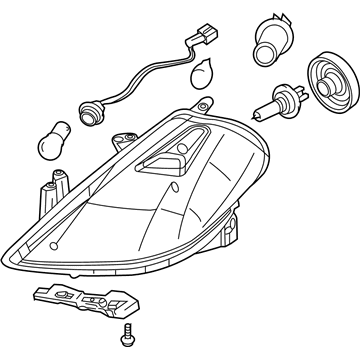 Nissan 26010-EM30A Passenger Side Headlight Assembly